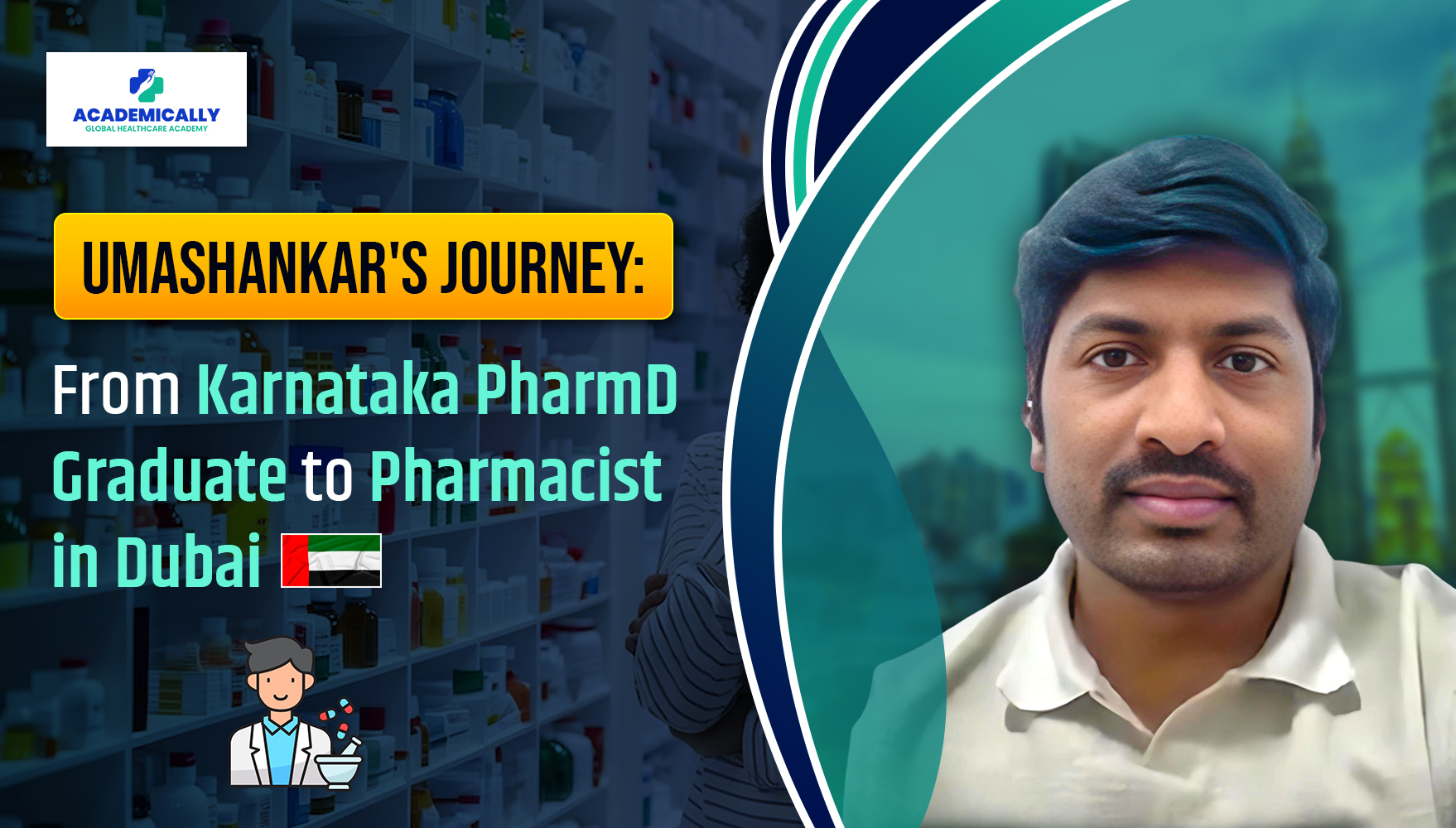 mashankar Karnataka PharmD Graduate to Pharmacist Dubai
